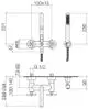 Dornbracht-TARA.-Wannenbatterie-Ausladung 240mm-schwarz matt, 25133892-33 Galeriebild 3